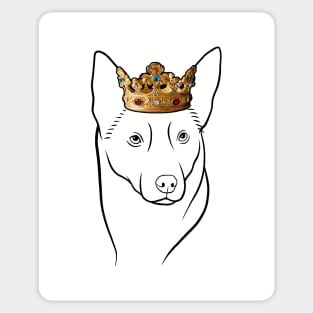 Australian Kelpie Dog King Queen Wearing Crown Sticker